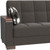 87" Dark Gray Chenille Convertible Futon Sleeper Sofa With Toss Pillows And Storage
