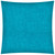 17" X 17" Aqua Blue Zippered Polyester Solid Color Throw Pillow Cover