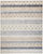 4' X 6' Ivory Tan And Gray Wool Striped Hand Knotted Stain Resistant Area Rug