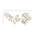 Brushed Gold Flowing Leaves Metal Wall Decor