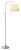 Brushed Steel Metal Floor Lamp with Adjustable Arc and Classic Linen Shade