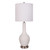 Set of 2 White Modern Glass Table Lamps