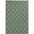 4' X 6' Blue Geometric Stain Resistant Indoor Outdoor Area Rug