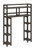 Espresso Finish 2 Tier Solid Wood Over Toilet Organizer
