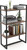 Mod Walnut and Black Three Tier Open Bookcase