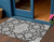 3' X 5' Charcoal Gray And Beige Medallion Washable Indoor Outdoor Area Rug