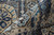 4' X 6' Ivory Tan And Blue Abstract Power Loom Distressed Stain Resistant Area Rug