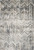 9'x13' Grey Machine Woven Distressed Chevron Indoor Area Rug