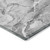 3' X 4' Gray and Ivory Abstract Washable Non Skid Indoor Outdoor Area Rug
