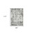 8' x 10' Gray and Ivory Abstract Power Loom Area Rug