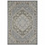6' X 9' Blue Oriental Stain Resistant Indoor Outdoor Area Rug