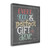 Perfect Gift 2 Wrapped Canvas Print Living Room Wall Art