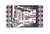 5' X 7' Dark Brown And Red Abstract Area Rug