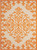 5’ x 8’ Orange Medallion Indoor Outdoor Area Rug