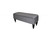 Modern Tailored Gray and Black Storage Bench
