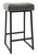 Set of Two " Black Metal Backless Bar Height Bar Chairs