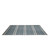 7' X 10' Aqua And Beige Geometric Stripes Area Rug