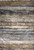 5' x 8' Ivory or Blue Abstract Brushstrokes Viscose Indoor Area Rug