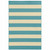 3' X 5' Blue Geometric Stain Resistant Indoor Outdoor Area Rug