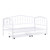 White Metal Twin Bed Frame With Drawers