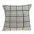 20" x 7" x 20" Transitional Tan And Black Lines Pillow Cover With Down Insert
