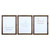 Set of 3 Wooden Brave Calm Kind Wall Frame Decor