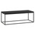 48" Black Manufactured Wood and Steel Rectangular Coffee Table