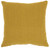 Mustard Solid Woven Throw Pillow