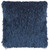 Square Navy Shag Throw Pillow