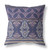 28" X 28" Blue And Pink Broadcloth Floral Throw Pillow
