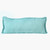 14" X 36" Light Blue 100% Cotton Zippered Pillow