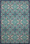 8’ x 11’ Navy and Beige Trellis Indoor Outdoor Area Rug