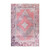 8' X 10' Pink Geometric Power Loom Distressed Stain Resistant Non Skid Area Rug