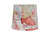30" Distressed White Table Lamp With White And Tropical Fish Empire Shade