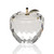 Gold Crystal Faceted Apple Paperweight with Gold Leaf