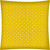 17" X 17" White And Creamy Yellow Zippered Polyester Polka Dots Throw Pillow Cover