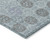 8' X 10' Teal Blue And Gray Geometric Washable Indoor Outdoor Area Rug