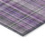 3' X 4' Purple Plaid Washable Non Skid Indoor Outdoor Area Rug