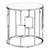 Chrome Metal with Tempered Glass Accent Table