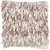 Shiny Rose Pink Shaggy Throw Pillow