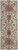 8' Ivory Red And Tan Abstract Power Loom Distressed Stain Resistant Runner Rug