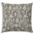 20" X 20" Cream And Gray Seashells Zippered Polyester Coastal Throw Pillow Cover