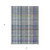 3' X 4' Blue Gray and Green Plaid Washable Non Skid Indoor Outdoor Area Rug