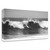 "Wave Bw" Wrapped Canvas Print Wall Art