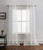 Set of Two 84" White Mesh Threaded Window Panels