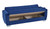 84" Blue Microfiber Convertible Futon Sleeper Sofa With Toss Pillows And Storage