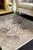 5'x8' Ivory Machine Woven Distressed Ogee Indoor Area Rug