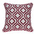 20" x 7" x 20" Transitional Red and White Accent Pillow Cover With Down Insert