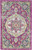 2’ x 3’ Pink and Ivory Medallion Scatter Rug