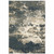 5' X 7' Beige Blue And Sage Abstract Power Loom Stain Resistant Area Rug